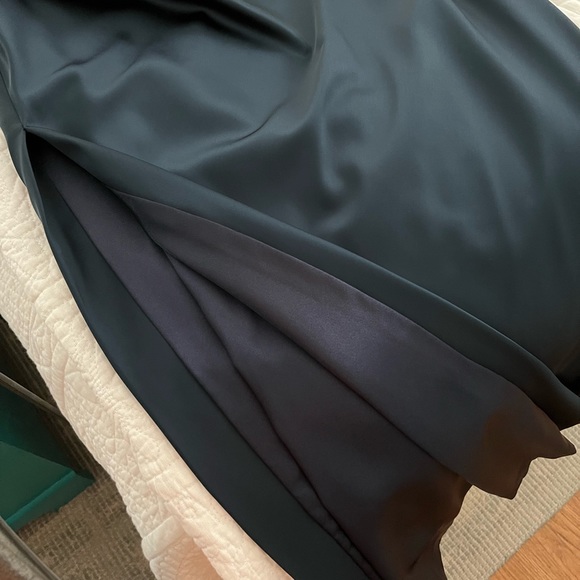 MILLY Ally Off-the-Shoulder Gown in Italian Stretch Satin - Picture 10 of 14